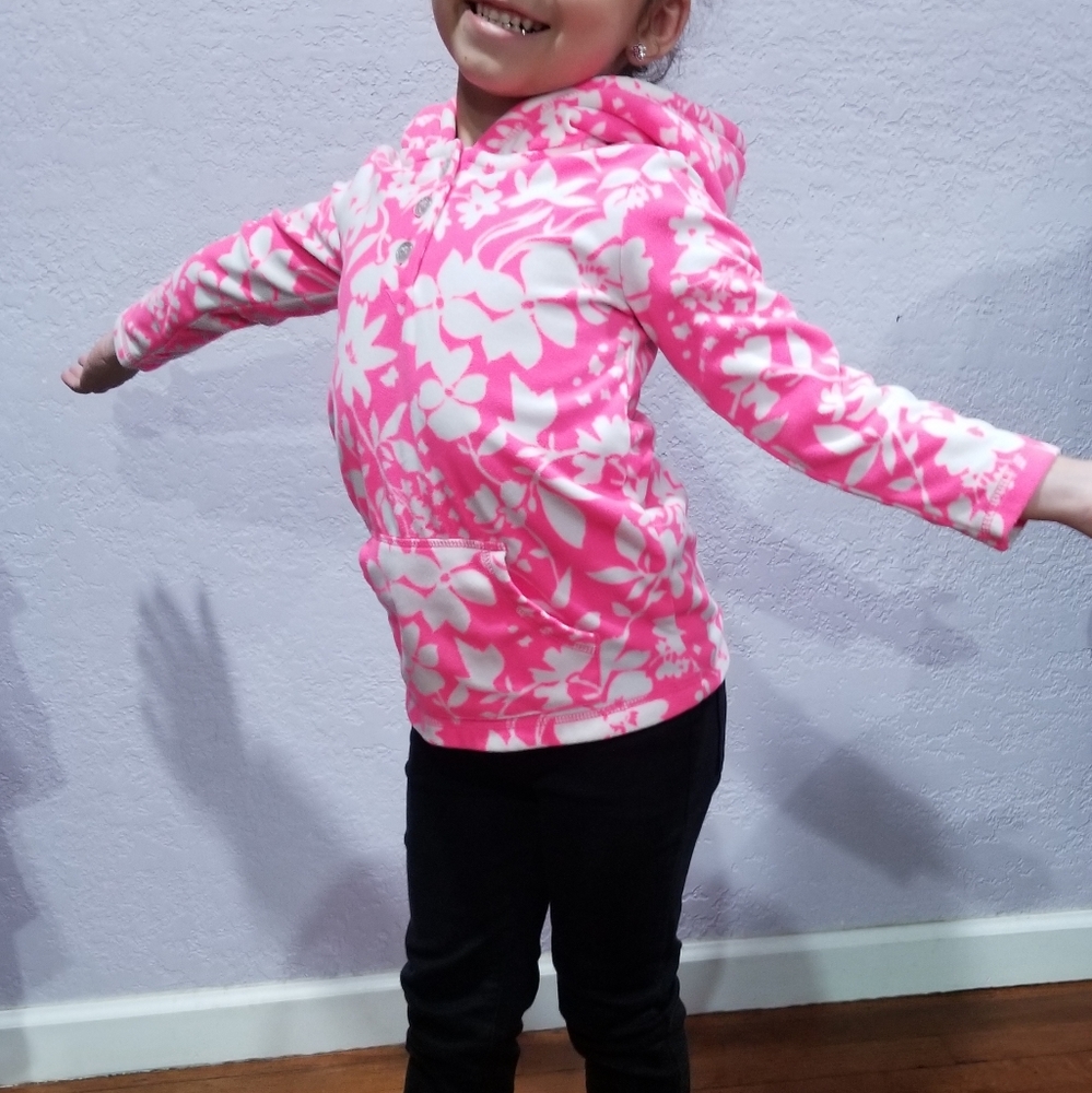 Toddler girl fleece hoodie